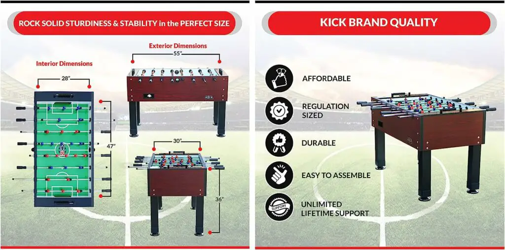 KICK Ambassador 55 Foosball Table