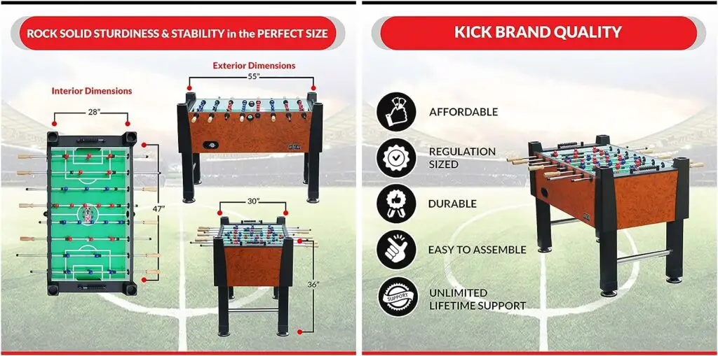KICK Emperor 55 Foosball Table KICK Emperor 55 Foosball Table