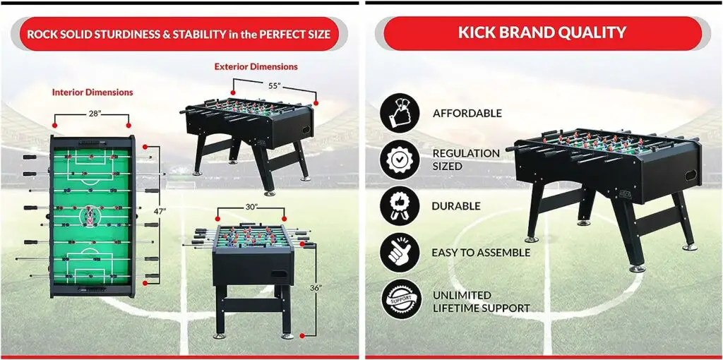 KICK Topaz 55 Foosball Table