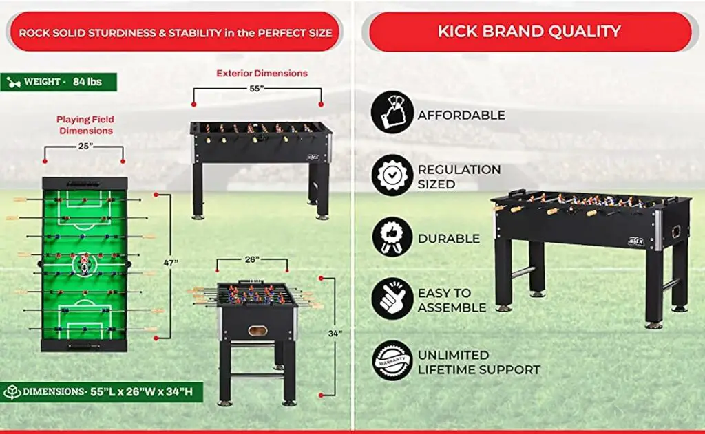 KICK Voyager 55 Foosball Table